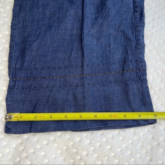 Woman’s 100%Linen Straight Leg Pants . Size L. - Picture 7 of 7